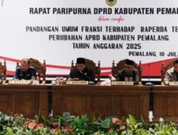 DPRD Gelar Rapat Paripurna Bahas Perubahan APBD 2025, Bupati Pemalang Hadir Simak Pandangan Fraksi