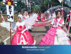 Warga Desa Kalisaleh Antusias Meriahkan Karnaval HUT RI ke-80