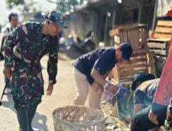 Gotong Royong Sambut HUT TNI, Bupati dan Dandim Pemalang Bersihkan Pasar
