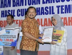 Bupati Pemalang Hadiri Penyaluran BLT DBHCHT, Komitmen Ringankan Beban Warga