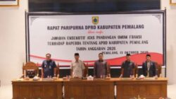 Wabup Nurkholes Hadiri Rapat Paripurna  DPRD Kabupaten Pemalang Bahas Raperda APBD 2026