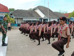 Babinsa ‘Gembleng’ Karakter Siswa SMPN 5 Taman Lewat Wawasan Kebangsaan