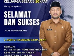 BI20KRAT Ucapkan Selamat kepada L. Amri G. Hasibuan atas Penunjukan sebagai Plt. Asisten I Pemko Pematangsiantar
