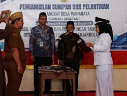 Kepala Desa Wanarata lantik Dua Perangkat Dengan Jabatan Penting