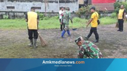 Rawat Toleransi, TNI dan Warga Comal Percantik Klenteng Tin An Bio