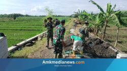 Bentengi Desa, Kodim Pemalang dan Warga Surajaya Kejar Target Proyek Talud