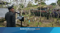 TNI Berduka, Dandim Pemalang Lepas Kepergian Peltu Purwoko dengan Upacara Militer