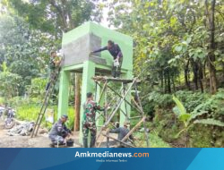 Solusi Krisis Air Cikuya, Bak Penampungan “TNI Manunggal Air” Masuki Tahap Akhir