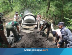 Bukan Hanya di Laut, Prajurit TNI AL Berpeluh Keringat Bangun Desa di Brebes