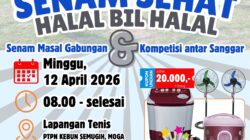 Meriahkan Halal Bihalal, Warga Akan Gelar Senam Sehat dan Kompetisi Antar Sanggar