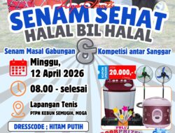 Meriahkan Halal Bihalal, Warga Akan Gelar Senam Sehat dan Kompetisi Antar Sanggar