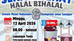 Semangat & Ceria! Warga Banyumudal Siap Ramaikan Senam Sehat dan Halal Bihalal di Kebun Semugih