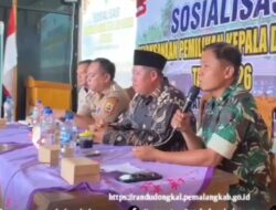 Camat Randudongkal Dampingi BPD Gembyang Rampungkan Pembentukan Panitia Pilkades