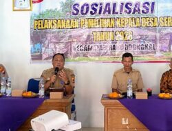 Camat Randudongkal Hadiri Sosialisasi dan Musyawarah Pembentukan Panitia Pilkades di Desa Penusupan